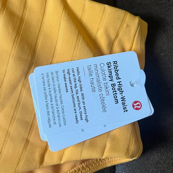 Lululemon NWT Ribbed High-Waist Skimpy-Fit Swim Bottom & Halter Cross-back Top-8 - Picture 12 of 13